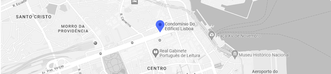 mapa
                marcando o
                endereço na Av.
                Presidente Vargas, n.º 590 – Sala 1.010
                Centro – Rio de Janeiro